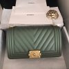 Chevron Quilted Leather Flap Bag - Image 43