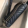 Chevron Quilted Leather Flap Bag - Image 13