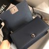 Chevron Quilted Leather Flap Bag - Image 8