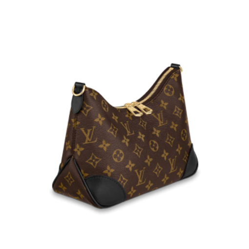 LOUIS VUITTON Boulogne Handbag. Original Quality Bag including gift box, care book, dust bag, authenticity card. The versatile Boulogne handbag is made from classic Monogram canvas and features a removable strap, enabling cross-body, long-shoulder and short-shoulder carry. Without its strap, the Boulogne becomes a small chain bag or clutch for more formal occasions. It has a double-zip opening and an inside flat pocket large enough for an iPhone 12 Pro.