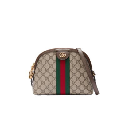 GUCCI Ophidia GG Small Rounded Top Shoulder Bag. Original Quality Bag including gift box, care book, dust bag, authenticity card. This rounded top shoulder bag is a heritage-inspired addition to accessories edit. Complete with the label's signature motifs – GG Supreme print, green and red Web, and golden-tone hardware – it's a perfect modern interpretation of coveted vintage pieces. Carry the runway design with tailored looks for effortless workwear style.