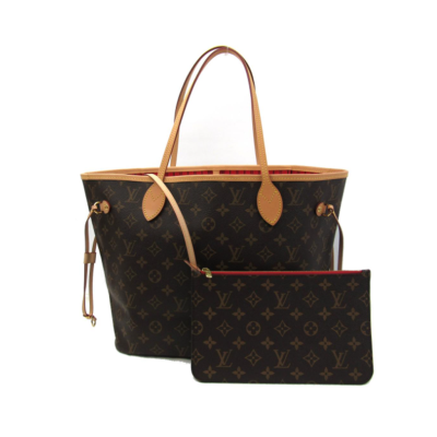 LOUIS VUITTON Neverfull MM.  Original Quality Bag including gift box, care book, dust bag, authenticity card. The Neverfull MM tote unites timeless design with heritage details. Made from supple Monogram canvas with natural cowhide trim, it is roomy yet not bulky, with side laces that cinch for a sleek allure or loosen for a casual look. Slim, comfortable handles slip easily over the shoulder or arm. Lined in colorful textile, it features a removable pouch which can be used as a clutch or an extra pocket.