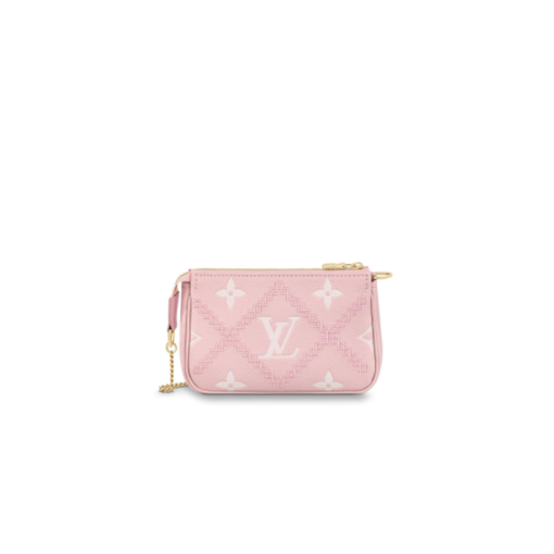 LOUIS VUITTON Mini Pochette Accessoires- Monogram Empreinte Broderies.