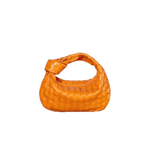 BOTTEGA VENETA The Jodie Hobo Bag. Original Quality Bag including gift box, care book, dust bag, authenticity card. This rounded mini hobo bag in woven leather is woven by hand with a curved, seamless structure. It has Iconic Intrecciato 15 weaves in a subtly amplified new dimension. This bag is soft, draped shape with knot detail on the handle.