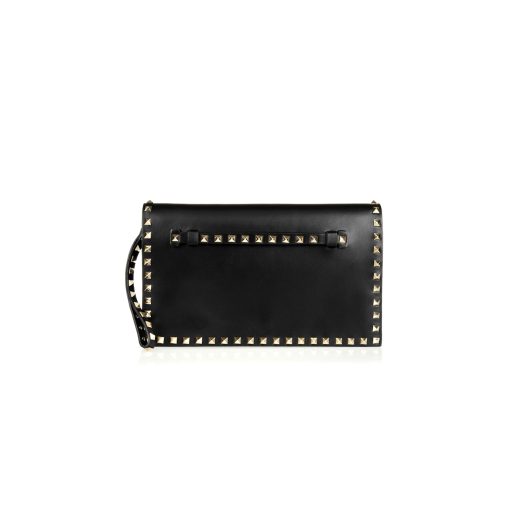 VALENTINO GARAVANI The Rockstud Leather Clutch. Original Quality Clutch. Authentic Style in Genuine Calf Leather. With Metal Hardware and Authentic Packaging. Delivered in Original Quality Dust Bag.