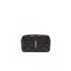 SAINT LAURENT Becky Double-Zip Pouch in Quilted Leather.