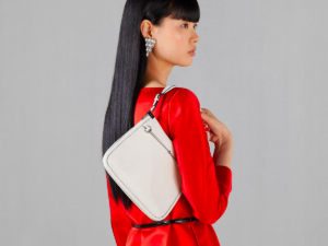 Fashion influencer styling a replica luxury bag with confidence