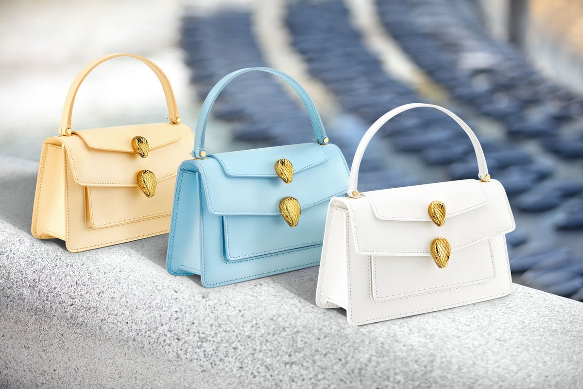 Luxury in motion: smooth leather, sleek lines, and the iconic BULGARI touch.