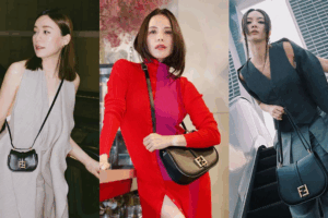 The FENDI C’mon Mini in classic black – compact elegance for day-to-night style.