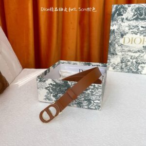 30 Montaigne Belt. Authentic quality luxury belt crafted in genuine leather comes with authenticity card, dust bag and gift bag. Elevate Every Look! Inspired by the iconic 30 Montaigne bag, this belt is a refined expression of *ior’s timeless craftsmanship. Crafted in smooth brown calfskin, it’s enriched with a gleaming CD buckle in antique gold-finish metal—an instantly recognizable emblem of the House. Sleek yet versatile, its design pairs effortlessly with jeans, skirts, or dresses, making it a wardrobe essential that transitions from day to evening with ease. More than just an accessory, the 30 Montaigne belt is a statement of elegance, sophistication, and unmistakable *ior heritage.