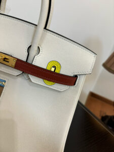 Swift Colormatic Uni Birkin. Authentic quality luxury bag crafted in genuine leather comes with authenticity card, dust bag and gift bag. Where Color Meets Craft — The Art of Birkin Reimagined. The Swift Colormatic Uni Birkin is a rare masterpiece of craftsmanship and color harmony. Expertly handcrafted from luxuriously soft Swift leather, this special-order Birkin reimagines classic sophistication with a playful, modern twist. Its thoughtful design includes a front zipper pocket, rear flat pocket, and the iconic short crossover flap secured by a signature turn-lock closure. Inside, a supple leather interior with both zipper and patch pockets ensures your essentials are beautifully organized. From its smooth texture to its meticulous detailing, the Swift Colormatic Uni Birkin is more than a handbag — it’s an exclusive statement of individuality and timeless *rmès artistry.