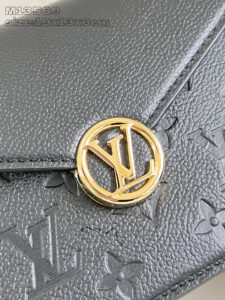 Wallet On Chain Rosy. Authentic quality luxury bag crafted in genuine leather comes with authenticity card, dust bag and gift bag. Rosy Elegance, Effortlessly Carried. Introducing the Wallet On Chain Rosy—a compact statement of modern elegance. Crafted from the House’s signature Monogram Empreinte leather, this chic piece brings timeless sophistication to any outfit. The design shines with a gold-toned LV Circle and a sleek chain strap, offering effortless shoulder carry for day or night. Despite its refined silhouette, the Rosy is smartly sized to hold your everyday must-haves, complete with three secure card slots to keep essentials organized. A perfect blend of luxury, versatility, and iconic craftsmanship—your new go-to accessory for every occasion.